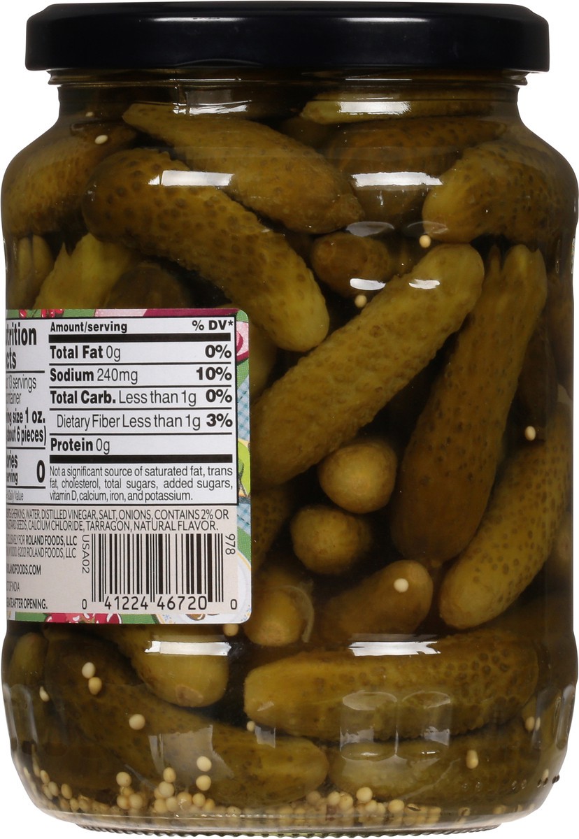 slide 3 of 13, Roland French Style Gherkins Extra Fine Cornichons Pickles 24 fl oz, 24 fl oz