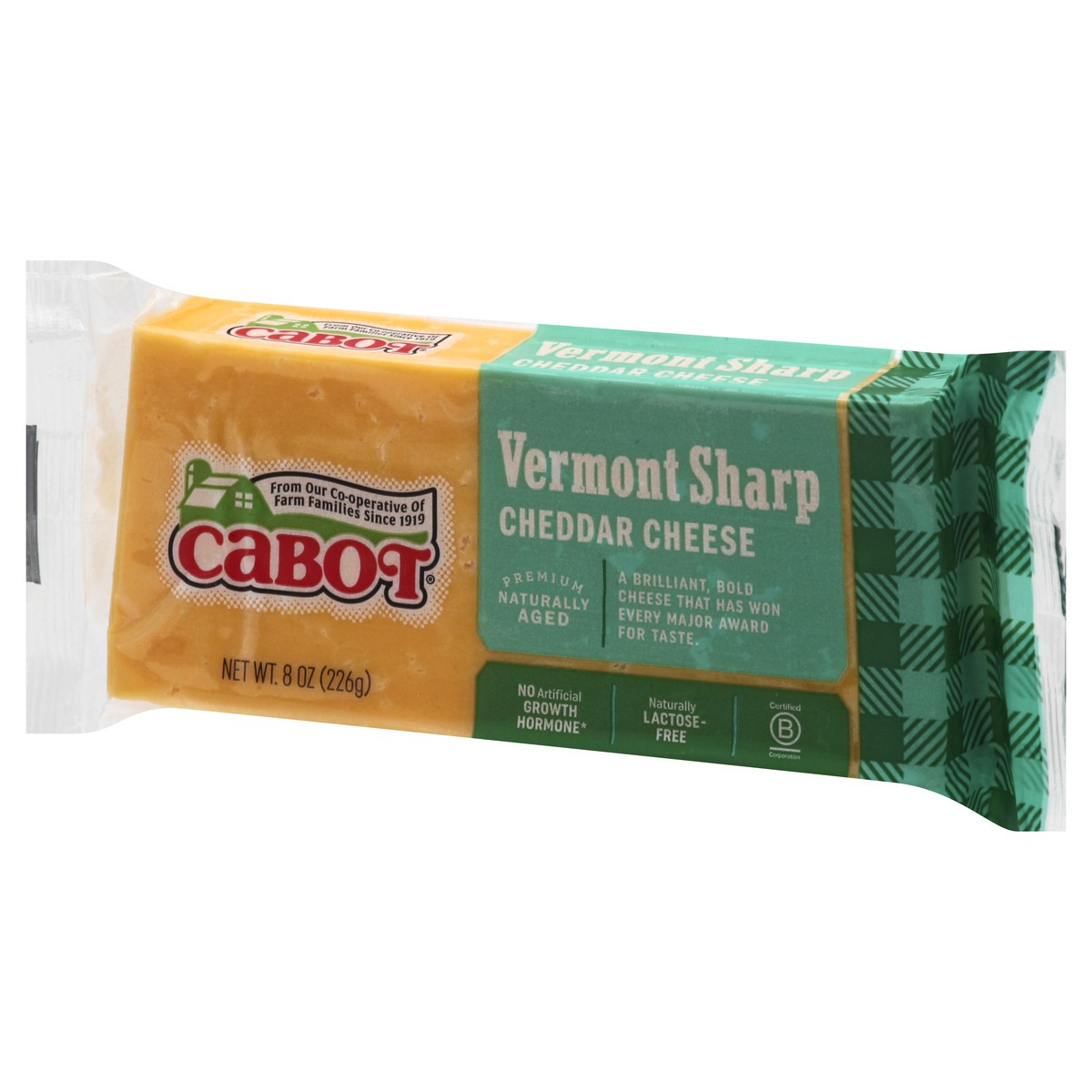 slide 3 of 10, Cabot Creamery Bar Vermont Sharp Yellow Cheddar Cheese 8 oz, 8 oz