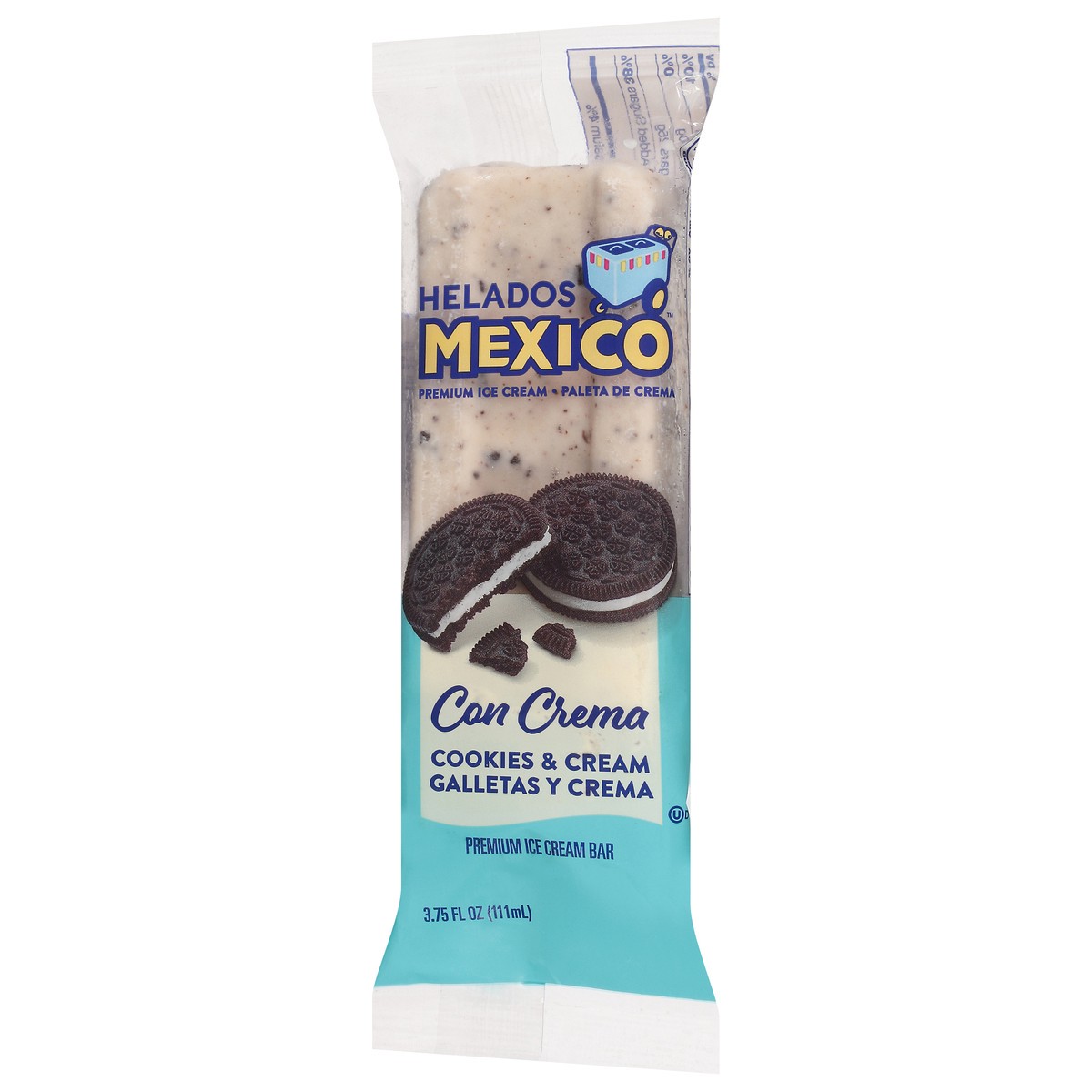 slide 8 of 9, Helados Mexico Premium Cookies & Cream Ice Cream Bar 3.75 fl oz, 3.75 fl oz