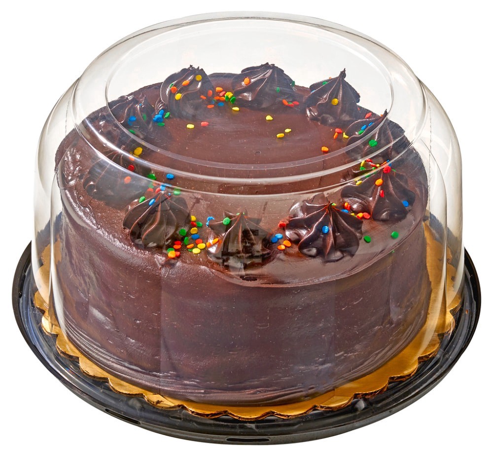 slide 2 of 2, Bakery Chocolate Cake with Chocolate Fudge Icing, 54 oz
