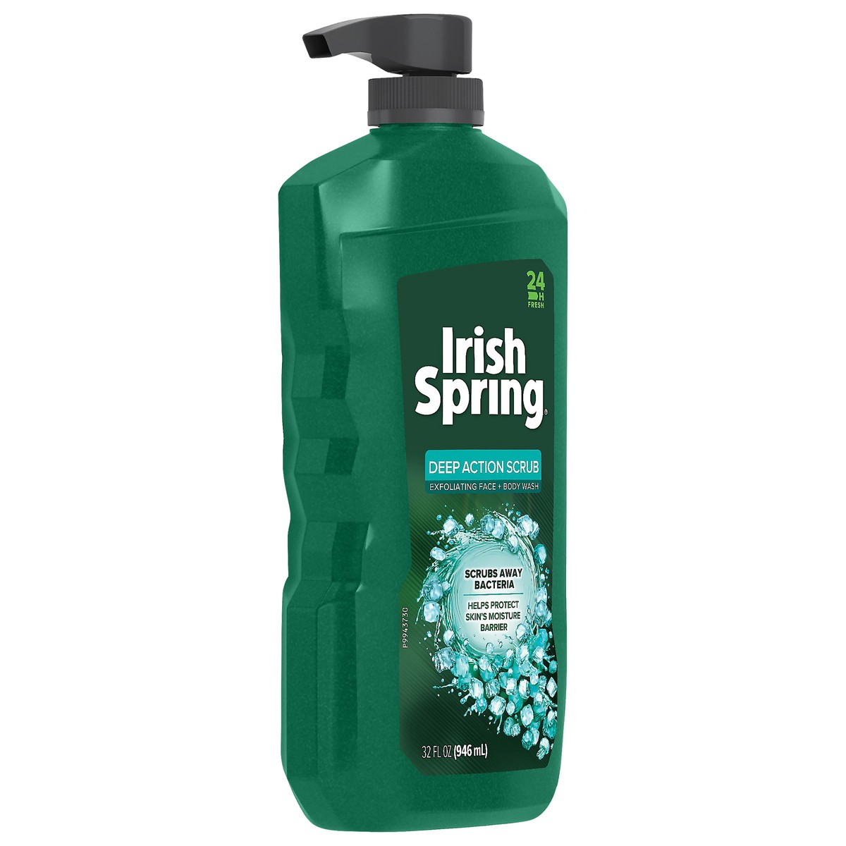 slide 2 of 9, Irish Spring Deep Action Scrub Moisturizing Face + Body Wash, 32 oz