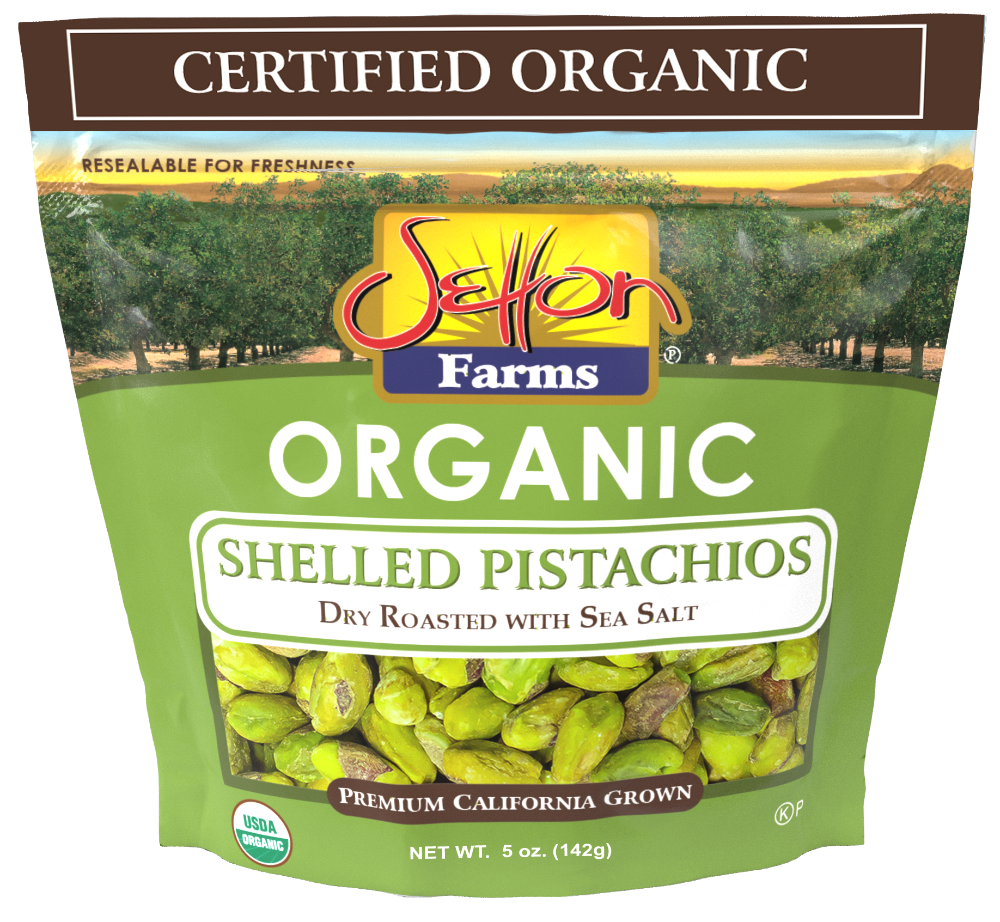 slide 1 of 4, Setton Farms® Organic Shelled Pistachio Kernels Dry Roasted with Sea Salt, 5 oz