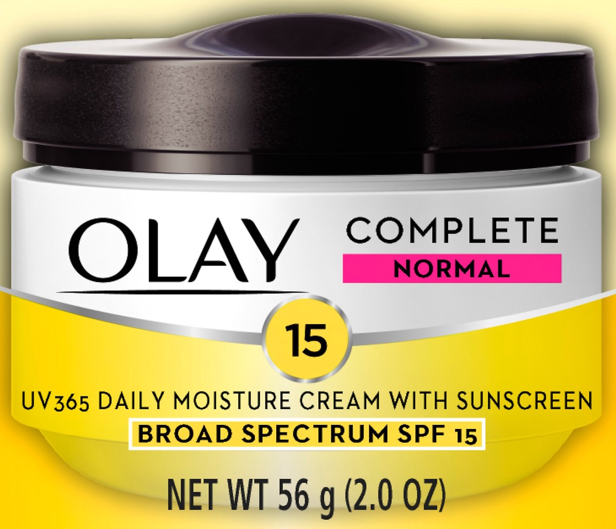 slide 6 of 7, Olay Complete Cream Moisturizer with SPF 15 Normal, 2.0 oz, 56 g