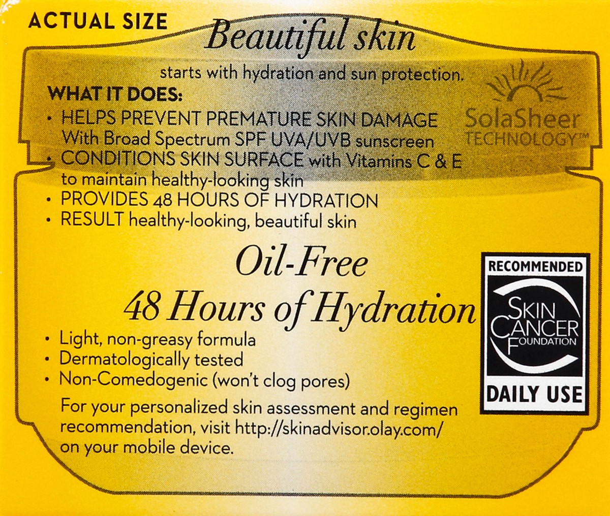 slide 4 of 7, Olay Complete Cream Moisturizer with SPF 15 Normal, 2.0 oz, 56 g