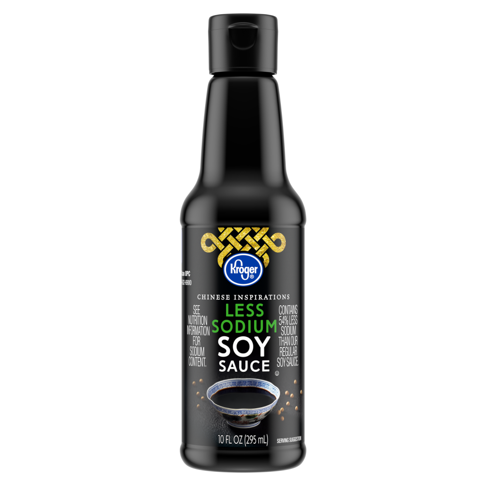 slide 1 of 1, Kroger® Less Sodium Soy Sauce, 10 fl oz