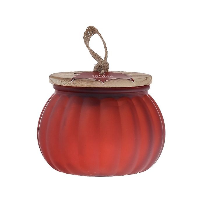 slide 1 of 1, Heirloom Home Pumpkin and Smoked Apple Glass Jar Candle - Red, 9 oz