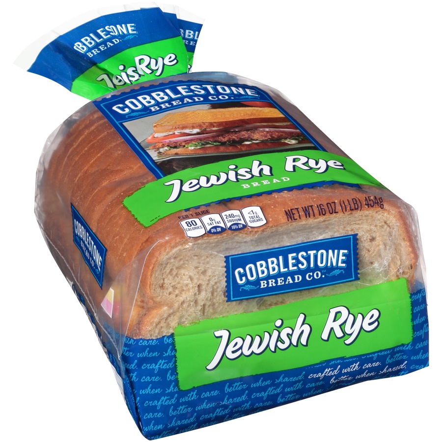 slide 2 of 8, Cobblestone Bread Co Jewish Rye Bread, 16 oz