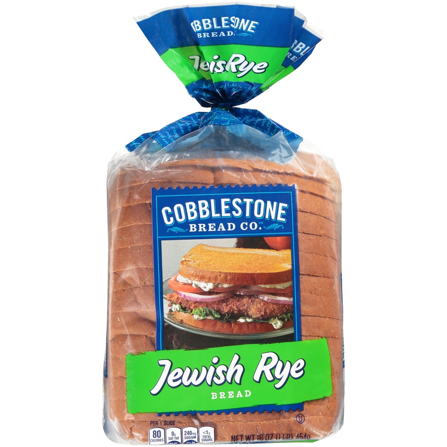 slide 1 of 8, Cobblestone Bread Co Jewish Rye Bread, 16 oz