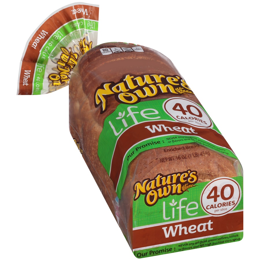 slide 5 of 8, Nature's Own Natures Own Nature's Own Life Wheat Bread - 16oz, 16 oz