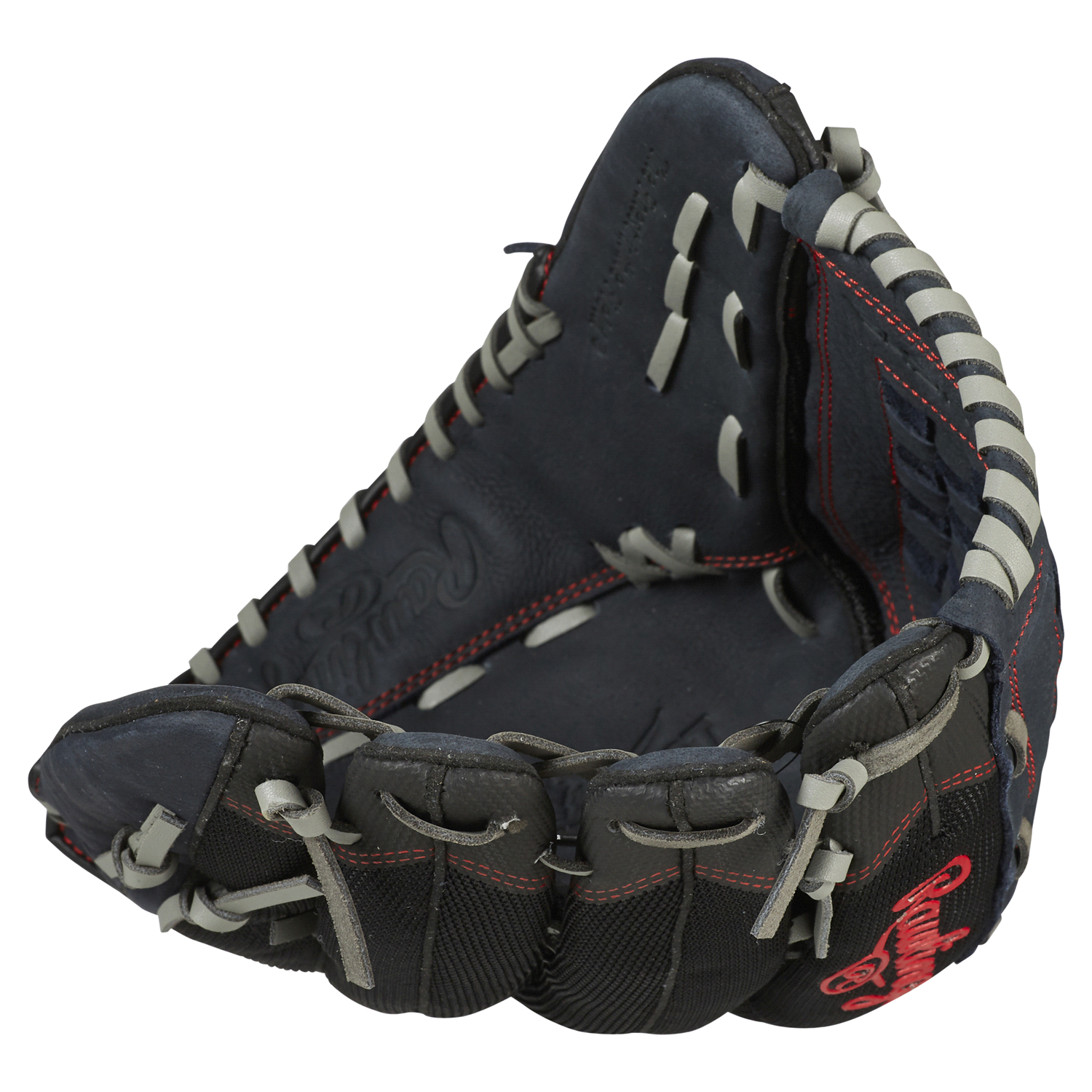 slide 5 of 5, Rawlings Renegade Softball Pattern Glove, RHT, Charcoal, 14'', 14 in