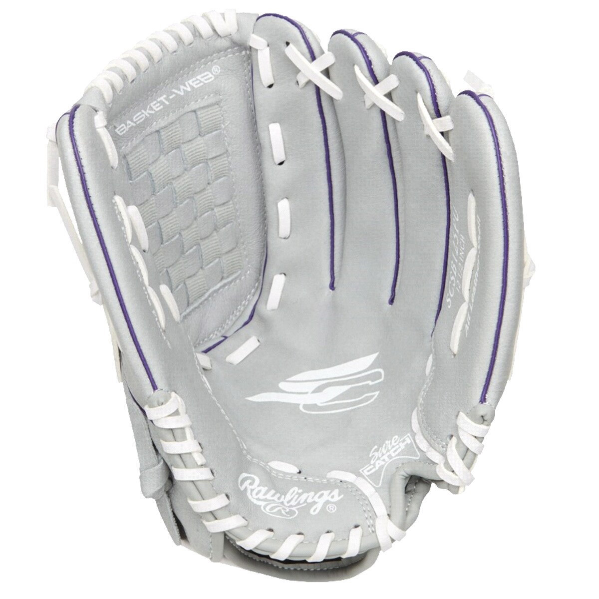 slide 1 of 2, RAWLINGS Sure Catch Youth Softball Glove, 12.5 inch, Right Hand Throw, 12.5 in