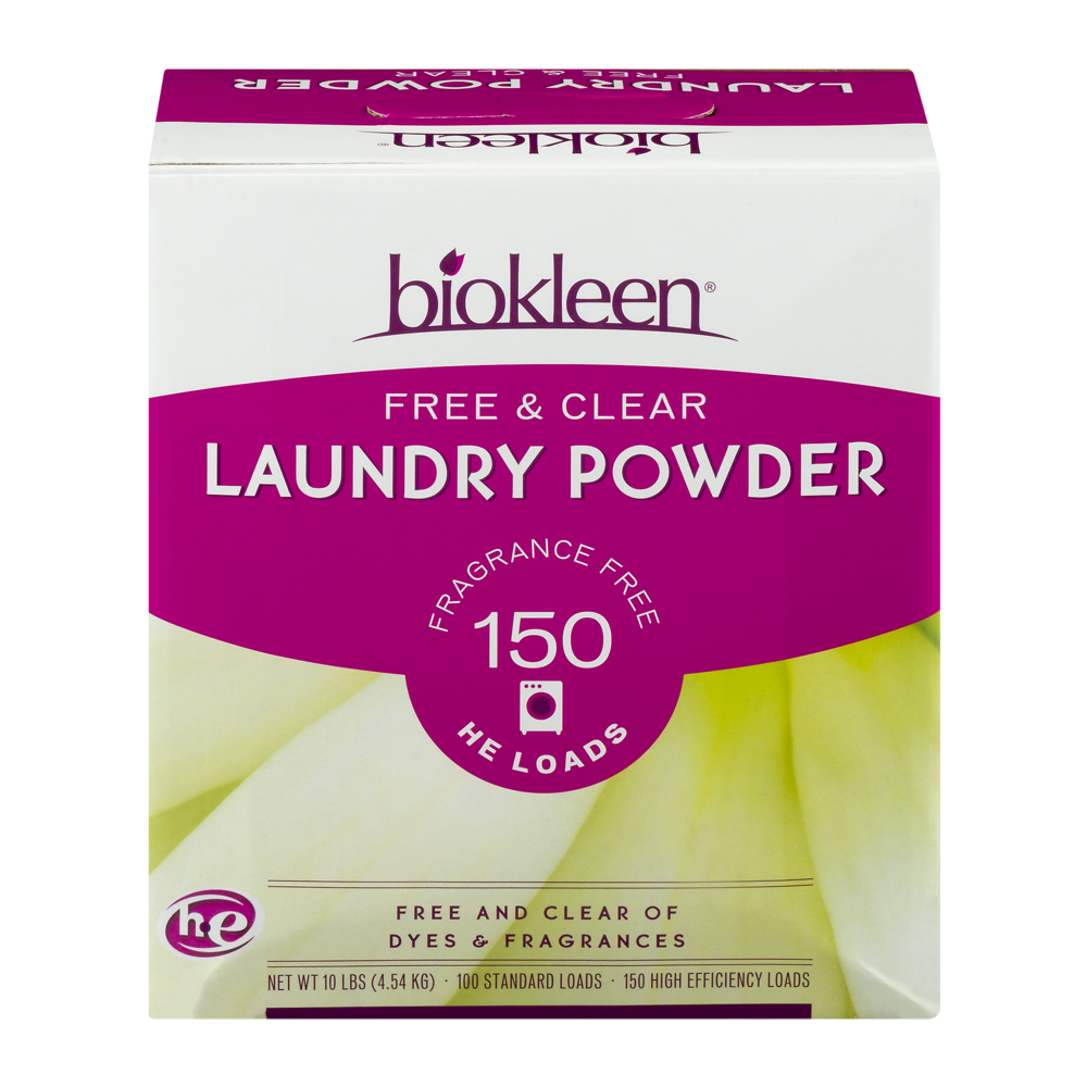 slide 1 of 1, Biokleen Laundry Powder, Free And Clear, 10 lb