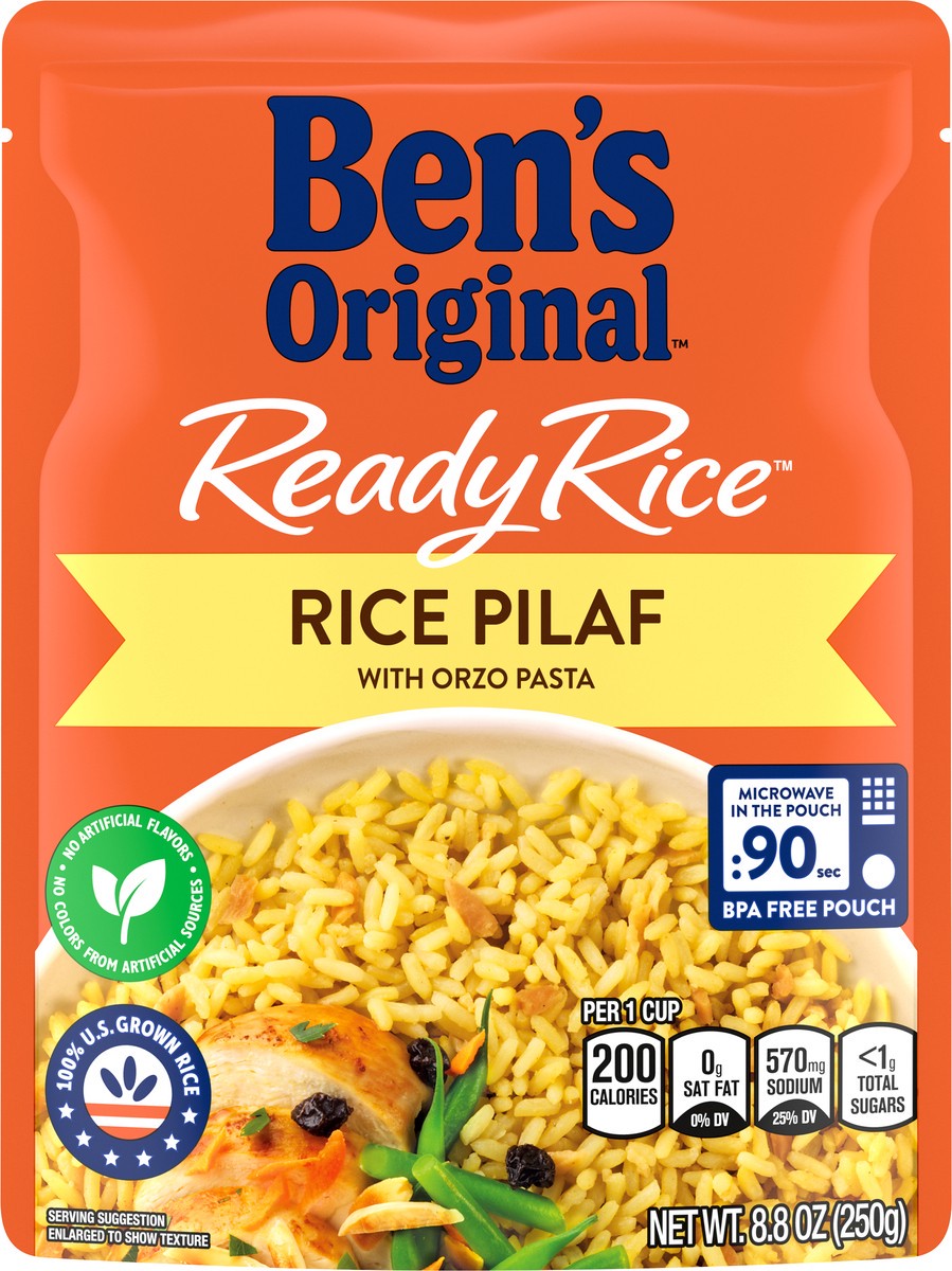 slide 9 of 13, Ben's Original Rice Pilaf with Orzo Pasta, 8.8 oz