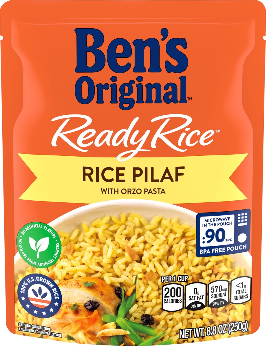 slide 1 of 13, Ben's Original Rice Pilaf with Orzo Pasta, 8.8 oz