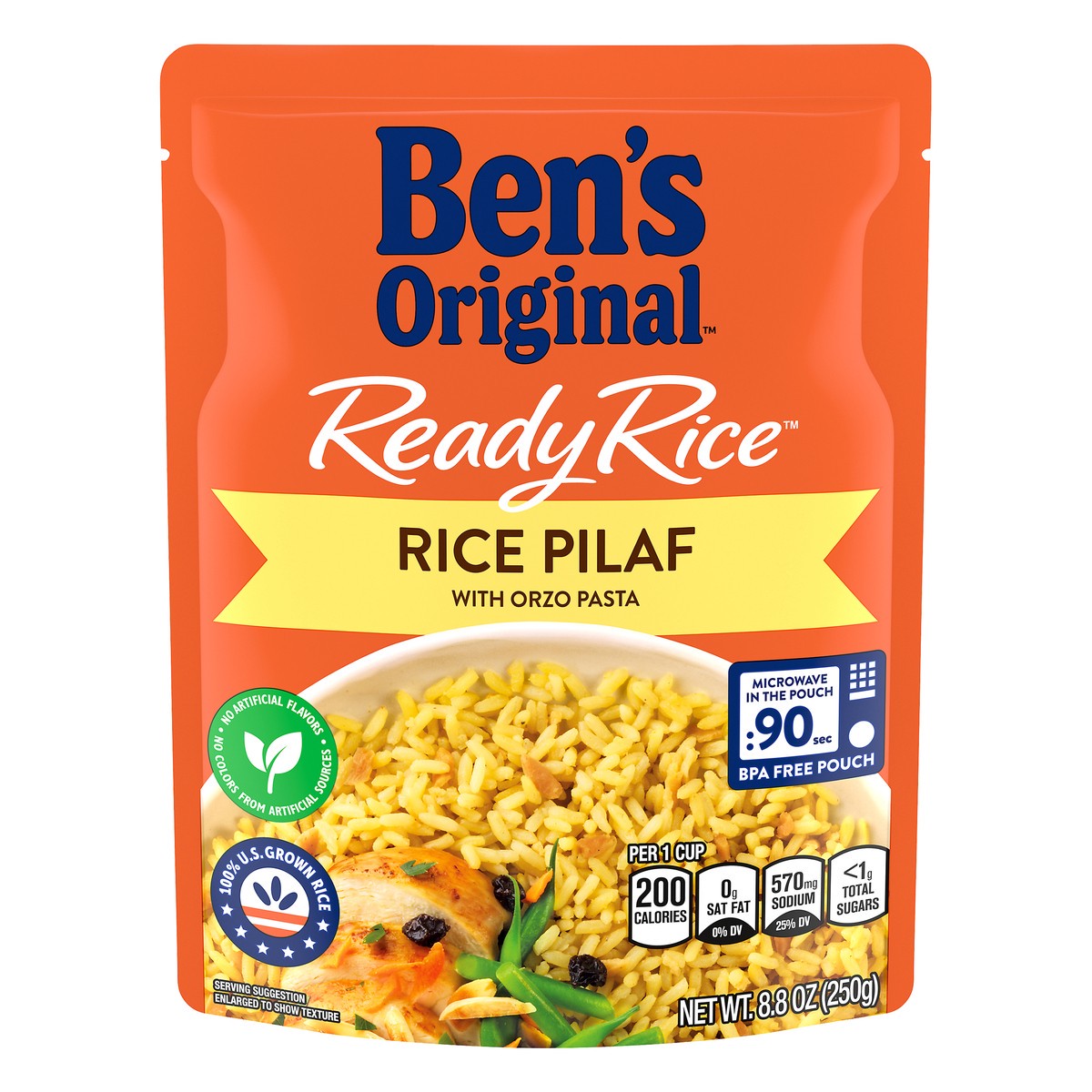 slide 8 of 13, Ben's Original Rice Pilaf with Orzo Pasta, 8.8 oz