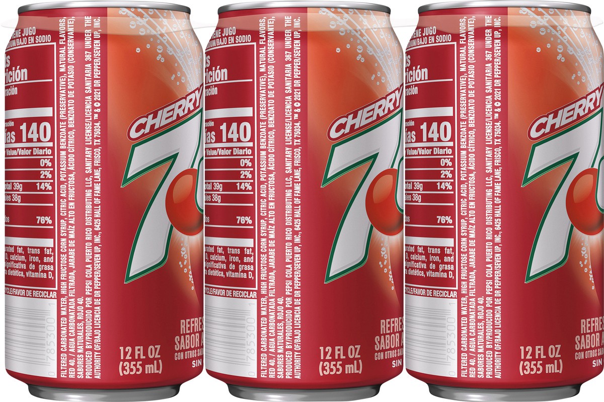 slide 3 of 7, 7UP Cherry Flavored Soda- 6 ct, 6 ct