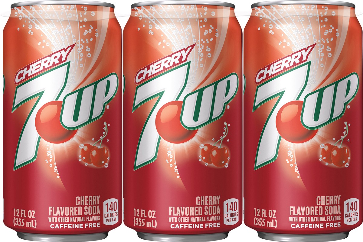 slide 4 of 7, 7UP Cherry Flavored Soda- 6 ct, 6 ct