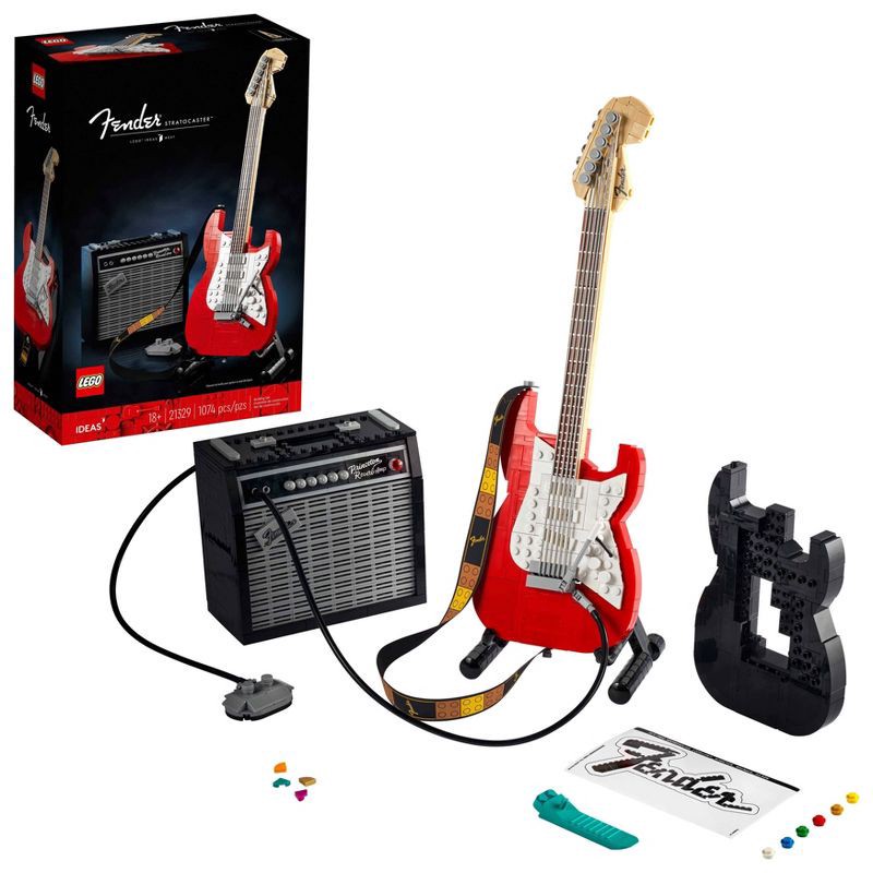 slide 1 of 6, LEGO Ideas Fender Stratocaster Guitar Set 21329, 1 ct