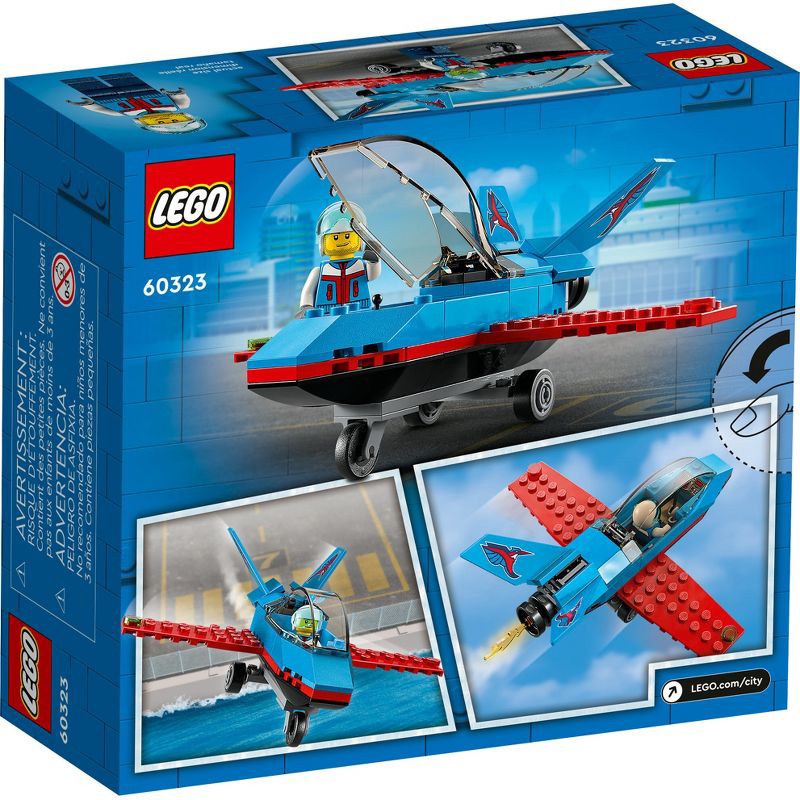 slide 2 of 6, LEGO City Great Vehicles Stunt Plane Toy Building Set 60323, 1 ct