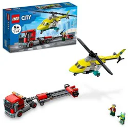 LEGO City Rescue Helicopter Transport Toy Building Set 60343