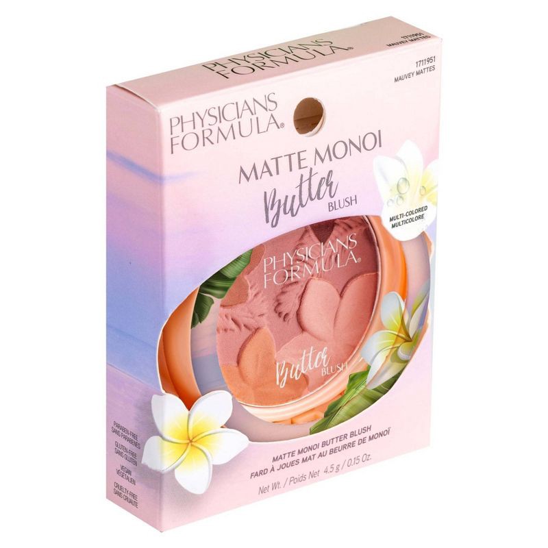 slide 5 of 7, Physicians Formula Murumuru Butter Matte Monoi Blush - Mauvey Mattes - 0.15oz, 0.15 oz