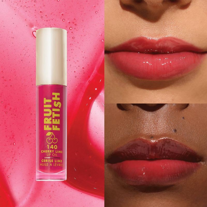 slide 5 of 12, Milani Fruit Fetish Lip Oil - 140 Cherry Lime - 0.135 fl oz, 0.135 fl oz