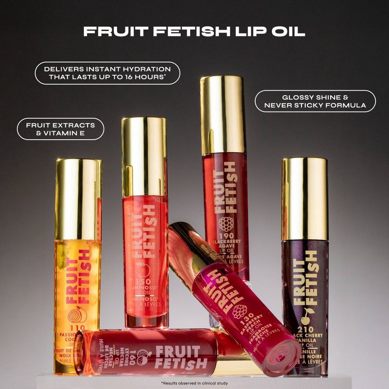 slide 9 of 12, Milani Fruit Fetish Lip Oil - 140 Cherry Lime - 0.135 fl oz, 0.135 fl oz