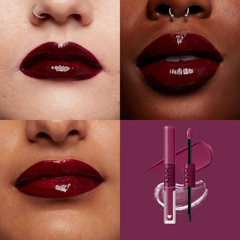 slide 6 of 6, NYX Professional Makeup Shine Loud Vegan High Shine Long-Lasting Liquid Lipstick - Never Basic - 0.27 fl oz, 0.27 fl oz