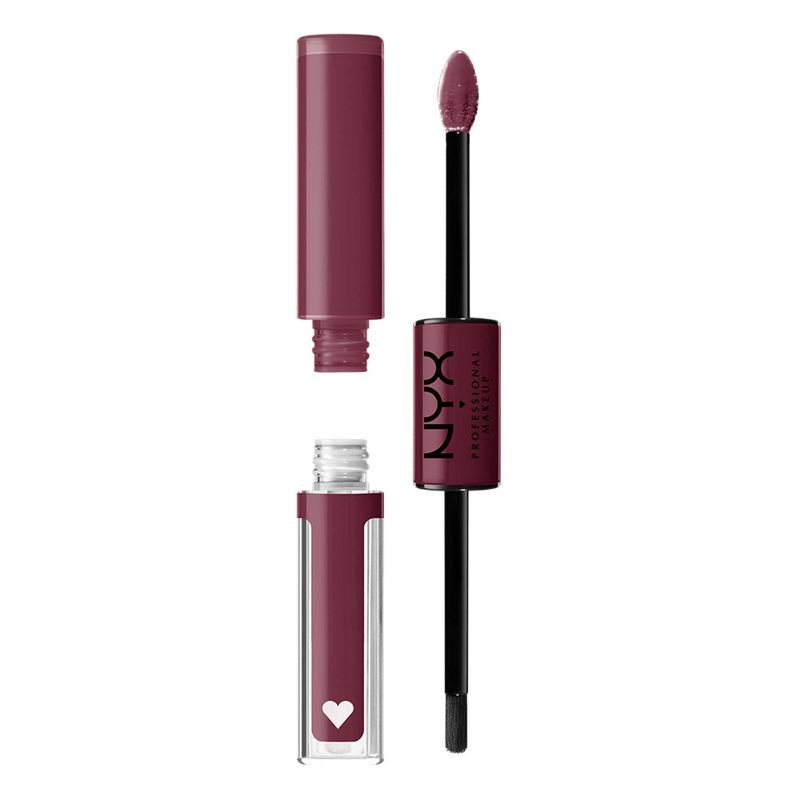 slide 1 of 6, NYX Professional Makeup Shine Loud Vegan High Shine Long-Lasting Liquid Lipstick - Never Basic - 0.27 fl oz, 0.27 fl oz