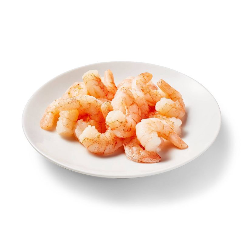 slide 3 of 3, Small Tail-Off, Peeled, Deveined Cooked Shrimp - Frozen - 71-90ct/lb - 2lbs - Good & Gather™, 71 ct; 90 ct, 2 lb