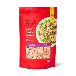 Small Tail-Off, Peeled, Deveined Cooked Shrimp - Frozen - 71-90ct/lb - 2lbs - Good & Gather™