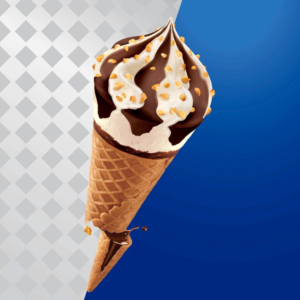 slide 4 of 7, Klondike Cones Classic Chocolate & Nuts For Vanilla Frozen Dairy Dessert Cones, 8 ct; 3.75 fl oz
