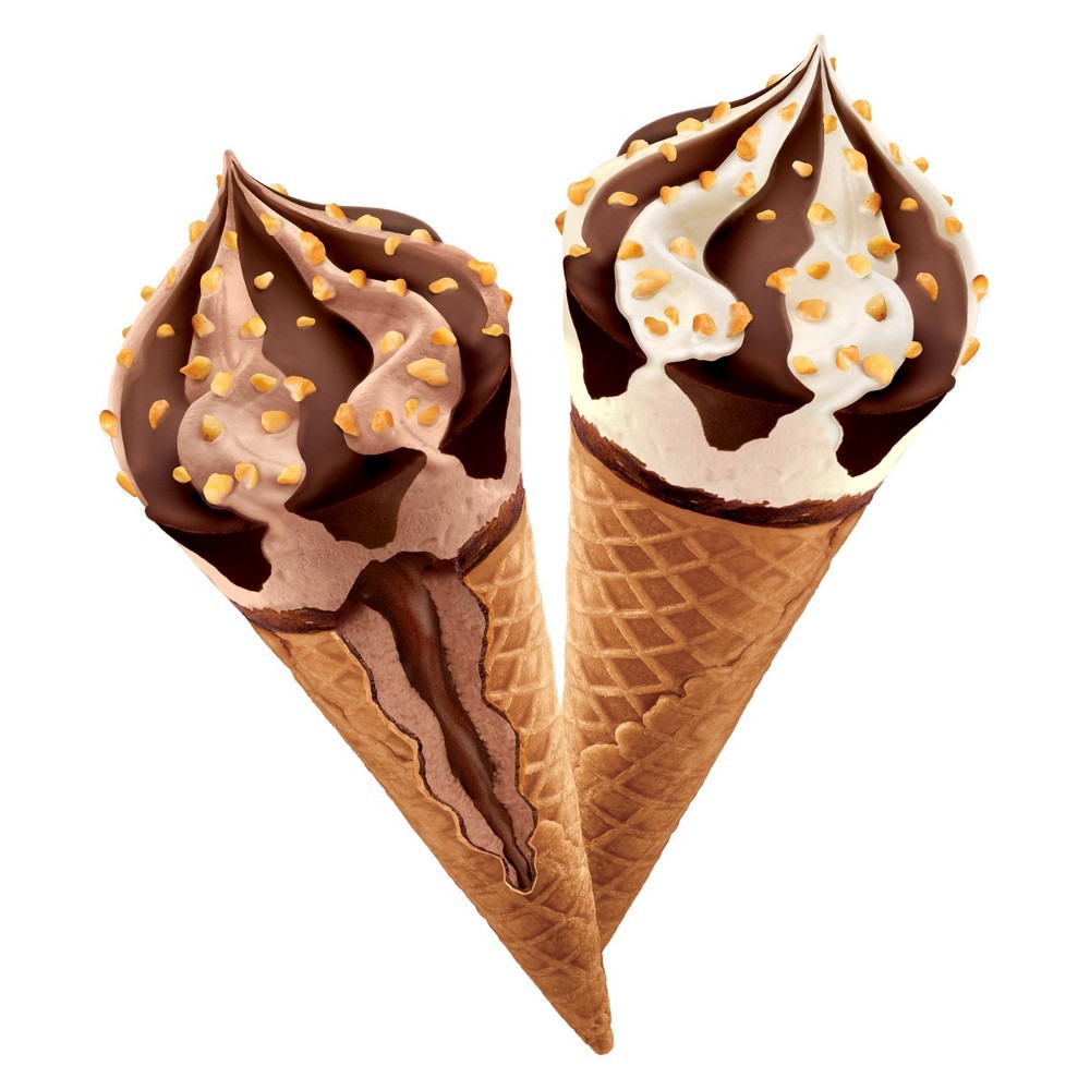 slide 3 of 7, Klondike Cones Classic Chocolate & Nuts For Vanilla Frozen Dairy Dessert Cones, 8 ct; 3.75 fl oz