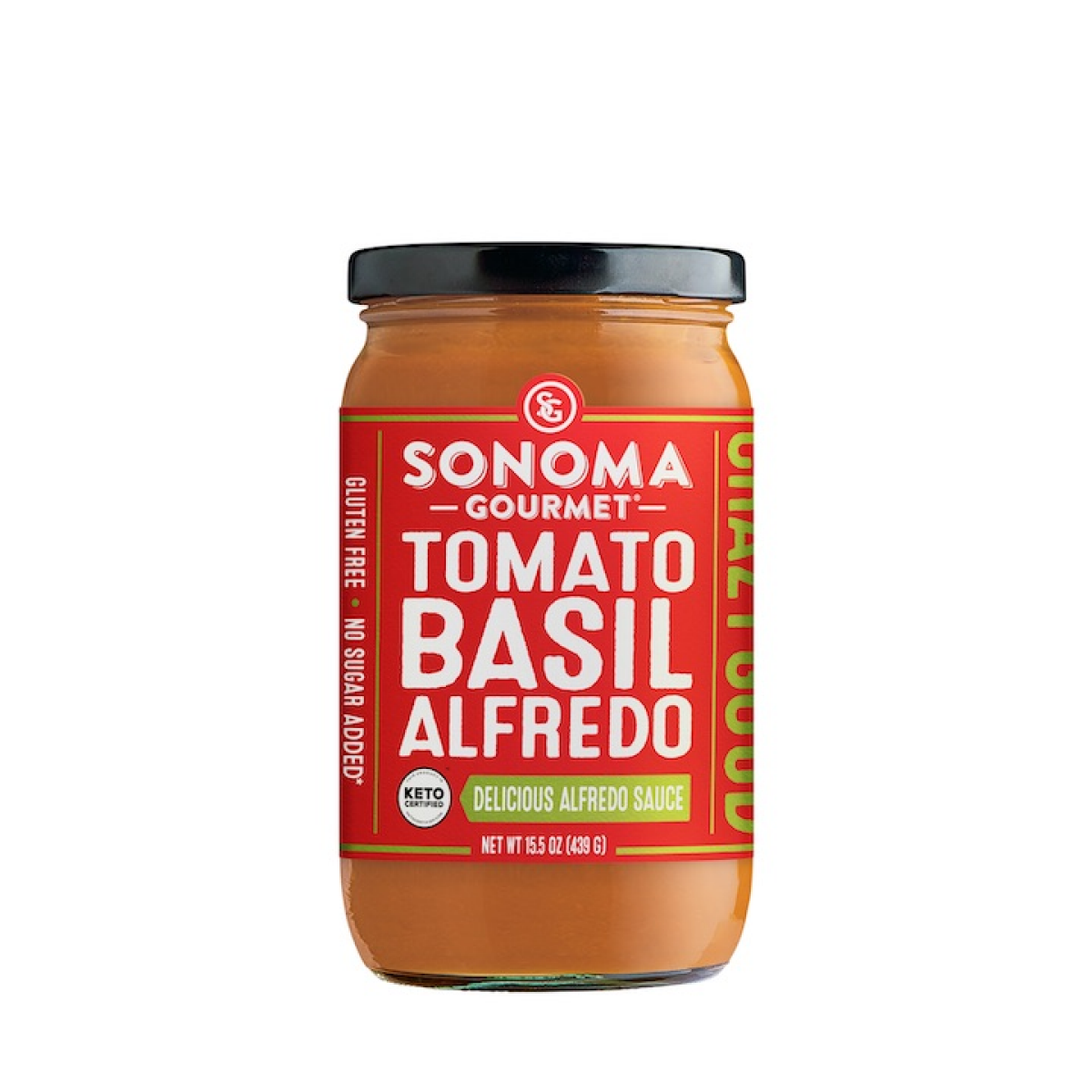 slide 1 of 1, Sonoma Gourmet Tomato Basil Alfredo Sauce, 15.5 oz