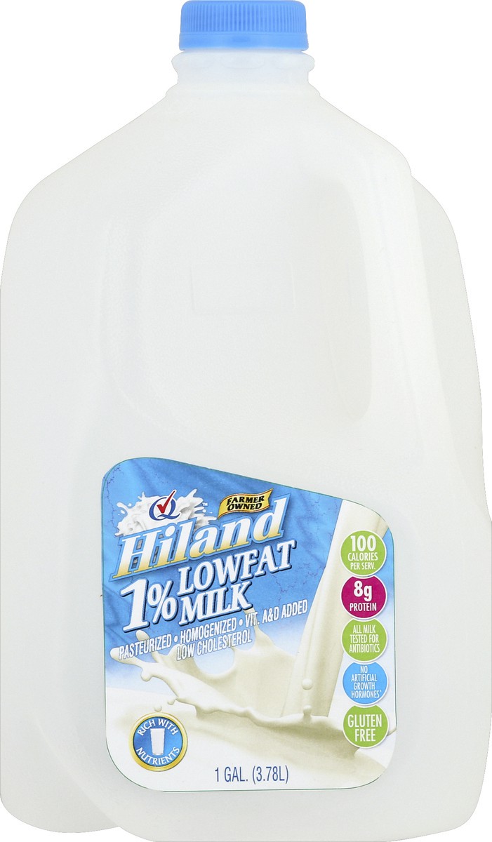 slide 1 of 1, Hiland 1% Lowfat Milk - 1 gal, 1 gal