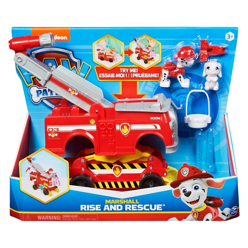 slide 2 of 8, PAW Patrol: Rise and Rescue Transforming Car with Marshall Action Figure, 1 ct