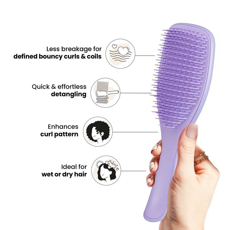 slide 5 of 10, Tangle Teezer Naturally Curly Hair Brush - Purple, 1 ct