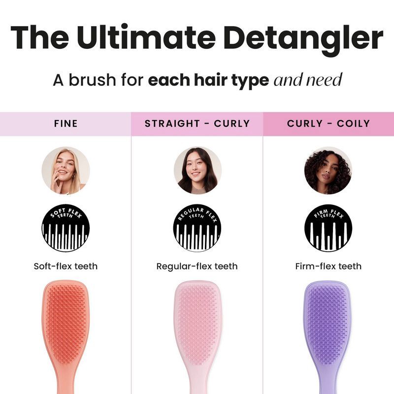slide 9 of 10, Tangle Teezer Naturally Curly Hair Brush - Purple, 1 ct