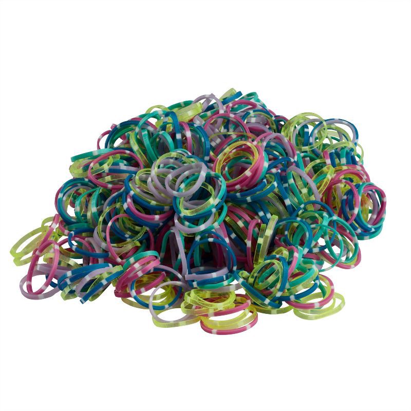 slide 4 of 4, scunci Kids Mixed Size Polybands In Acetate Box - 500ct, 500 ct