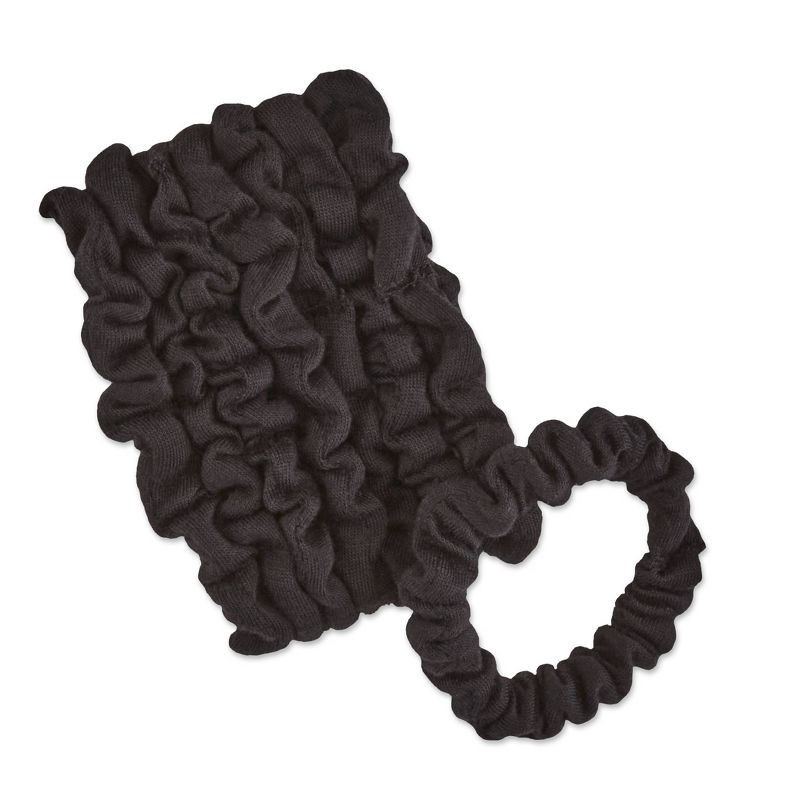 slide 2 of 7, scunci scünci No Damage Knit Scrunchies - Black - All Hair - 8pcs, 8 ct