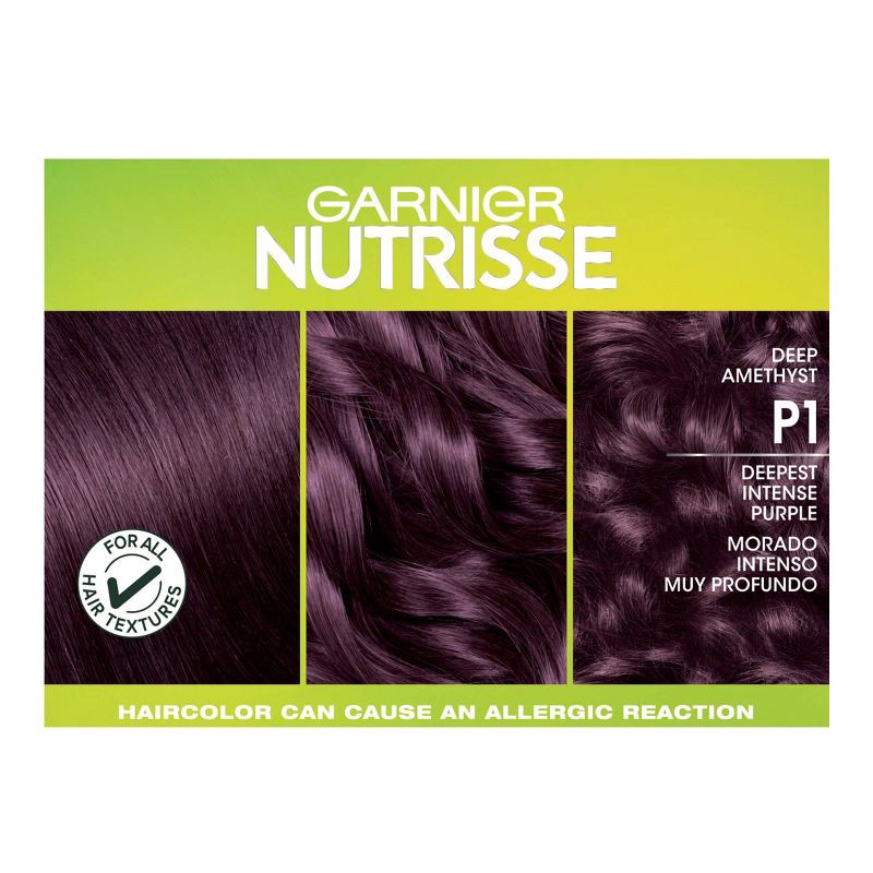 slide 4 of 7, Garnier Nutrisse Ultra Color Nourishing Hair Color Crème - Deepest Intense Purple - 1 kit, 1 ct