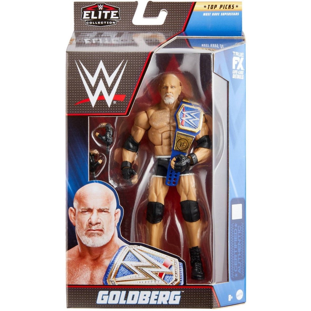 slide 6 of 6, WWE Top Picks Elite Collection Goldberg Action Figure, 1 ct