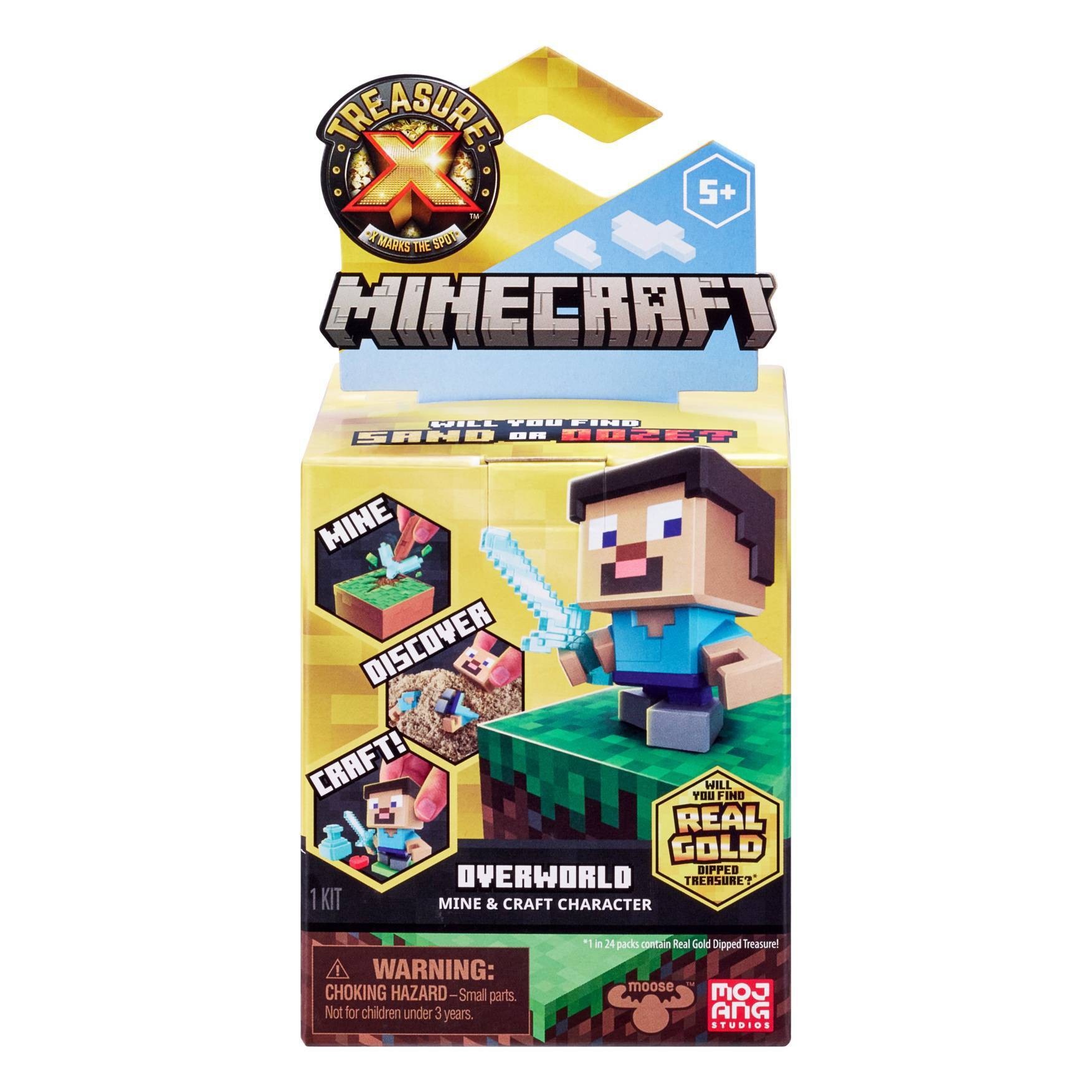 slide 1 of 1, Treasure X Minecraft Overworld Single Pack, 1 ct