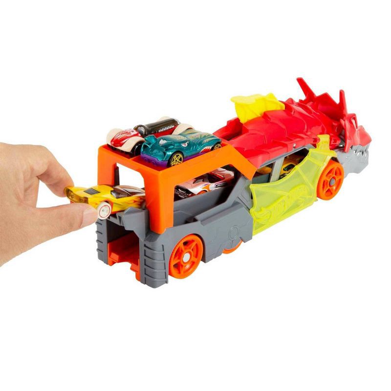 slide 6 of 6, Hot Wheels Dragon Launch Transporter Vehicle, 1 ct