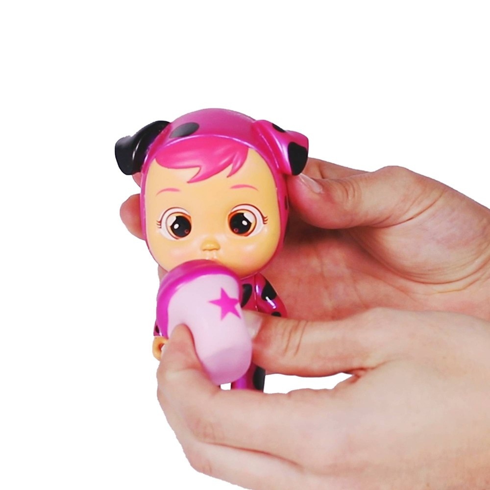 slide 6 of 9, Cry Babies Magic Tears Metallic Pink Baby Doll, 1 ct