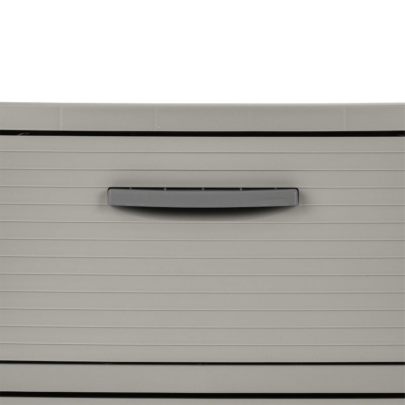 slide 3 of 6, 3 Drawer Storage Cabinet Gray - Brightroom™: Plastic Utility Storage Drawers, Universal Organization, No Assembly Required, 1 ct