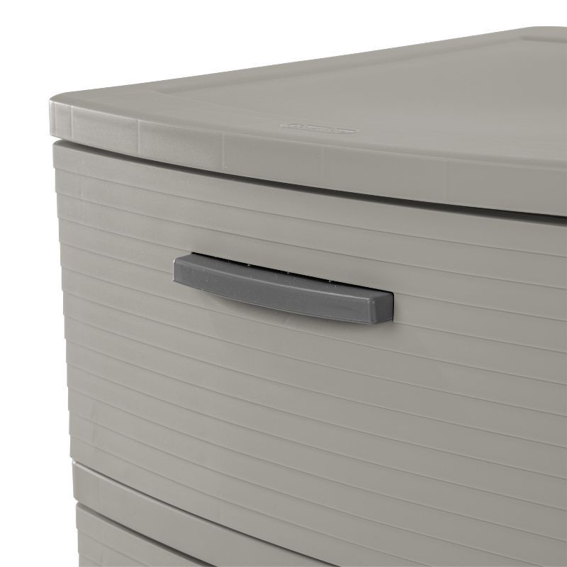 slide 4 of 6, 3 Drawer Storage Cabinet Gray - Brightroom™: Plastic Utility Storage Drawers, Universal Organization, No Assembly Required, 1 ct