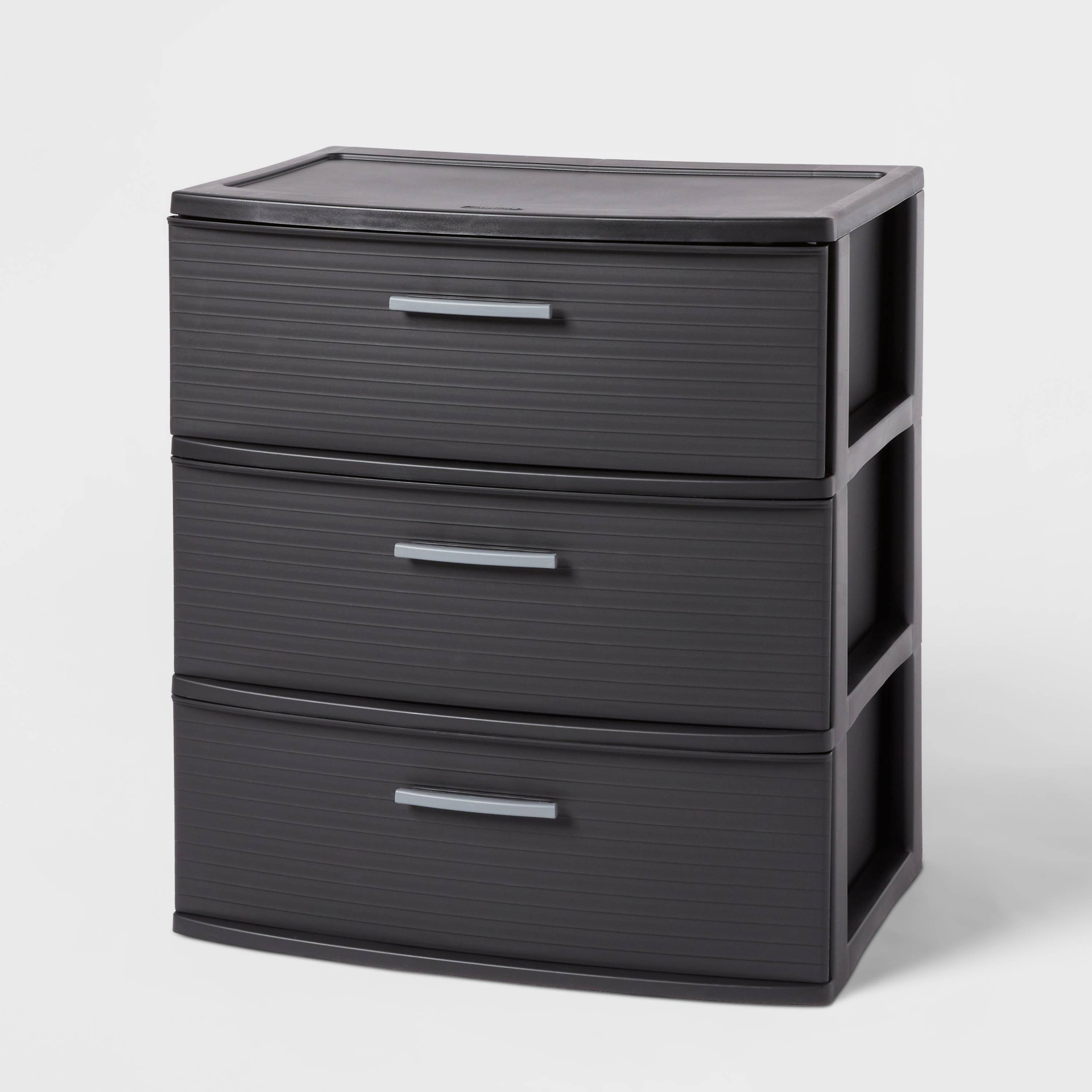 3 Drawer Wide Tower Black Brightroom 1 ct Shipt