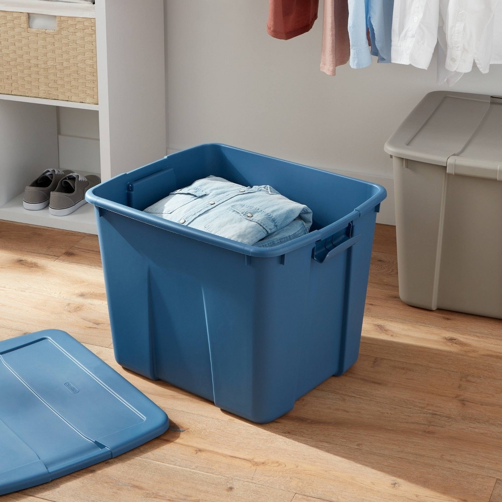 slide 4 of 4, 20gal Latching Tote Blue - Brightroom, 20 gal