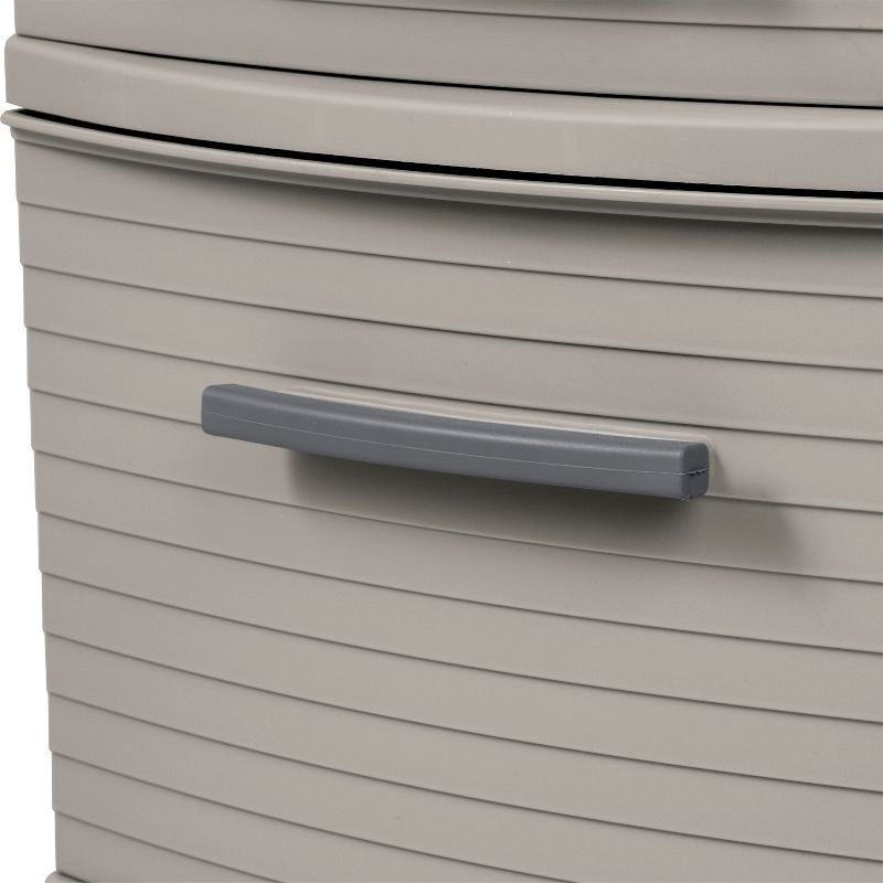 slide 8 of 9, 4 Drawer Weave Tower Dark Gray - Brightroom™: Plastic Storage Organizer, Portable Utility Drawers, Universal Storage, 1 ct